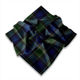 ScotsTee Shop Scottish Lennie Modern Tartan Pocket Square, Scarf, Handkerchief