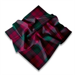 ScotsTee Shop Scottish Lindsay #2 Modern Tartan Pocket Square, Scarf, Handkerchief