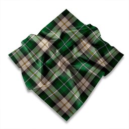 ScotsTee Shop Scottish MacCandlish Green Arisaid Ancient Tartan Pocket Square, Scarf, Handkerchief