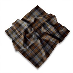 ScotsTee Shop Scottish MacCandlish Grey Dress Ancient Tartan Pocket Square, Scarf, Handkerchief