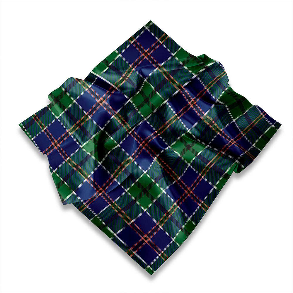 ScotsTee Shop Scottish Leslie of the Hebrides Modern Tartan Pocket Square, Scarf, Handkerchief