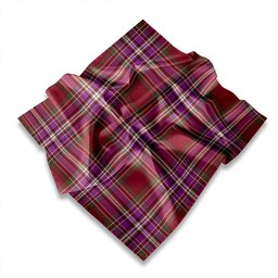 ScotsTee Shop Scottish MacFarlane Lord Lyon sett Weathered Tartan Pocket Square, Scarf, Handkerchief