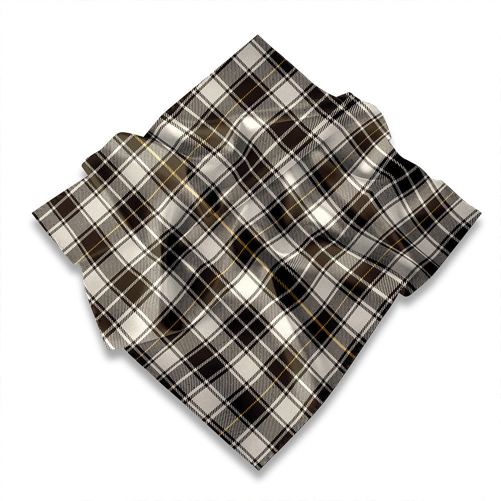 ScotsTee Shop Scottish MacFie of Colonsay Dress (MacPhee of Colonsay Dress) Weathered Tartan Pocket Square, Scarf, Handkerchief
