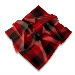 ScotsTee Shop Scottish MacGregor Rob Roy (Gregor Red & Black) Weathered Tartan Pocket Square, Scarf, Handkerchief