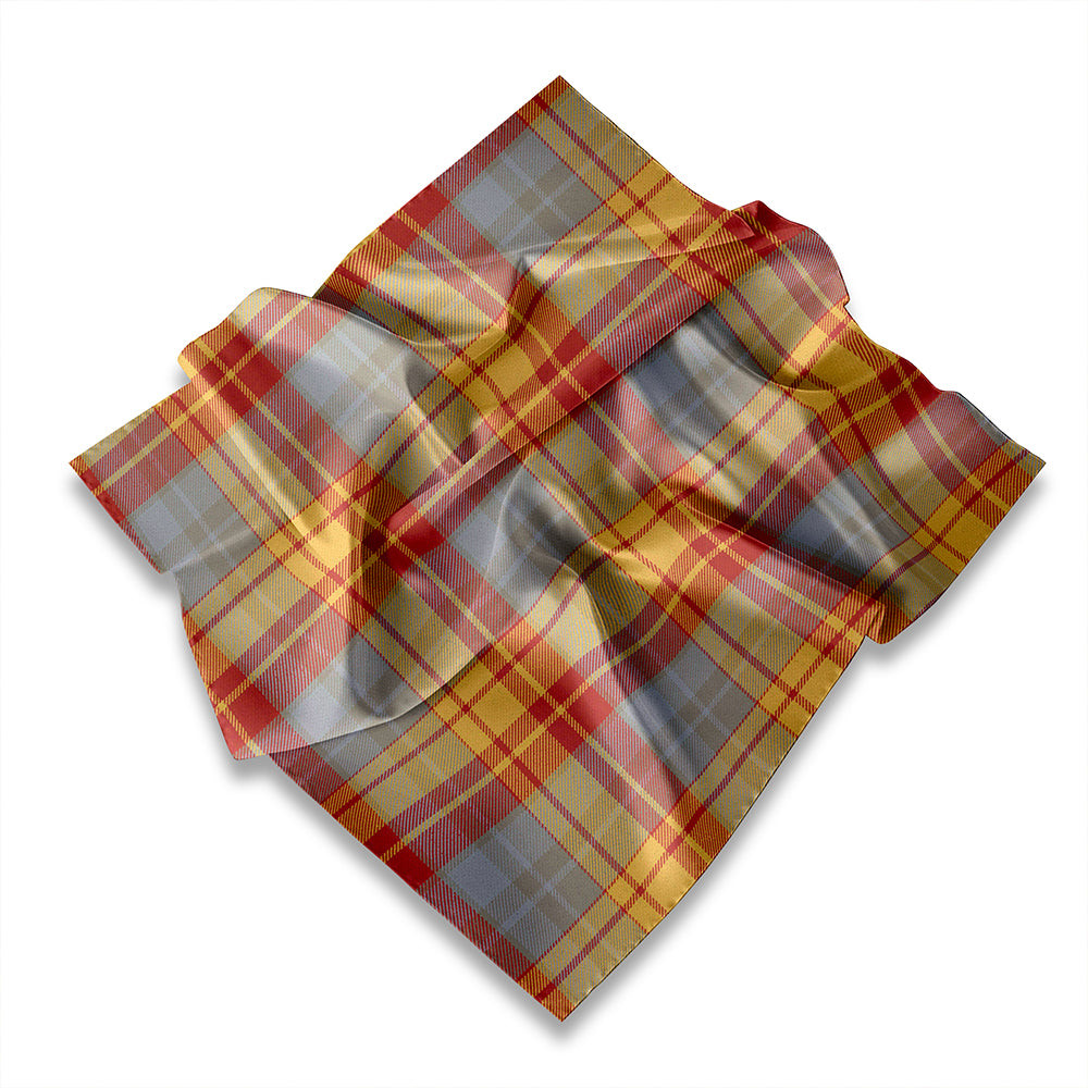 ScotsTee Shop Scottish MacGlashan 1800 Weathered Tartan Pocket Square, Scarf, Handkerchief