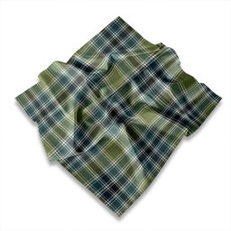 ScotsTee Shop Scottish MacDonald Hunting (Donald Hunting) Weathered Tartan Pocket Square, Scarf, Handkerchief