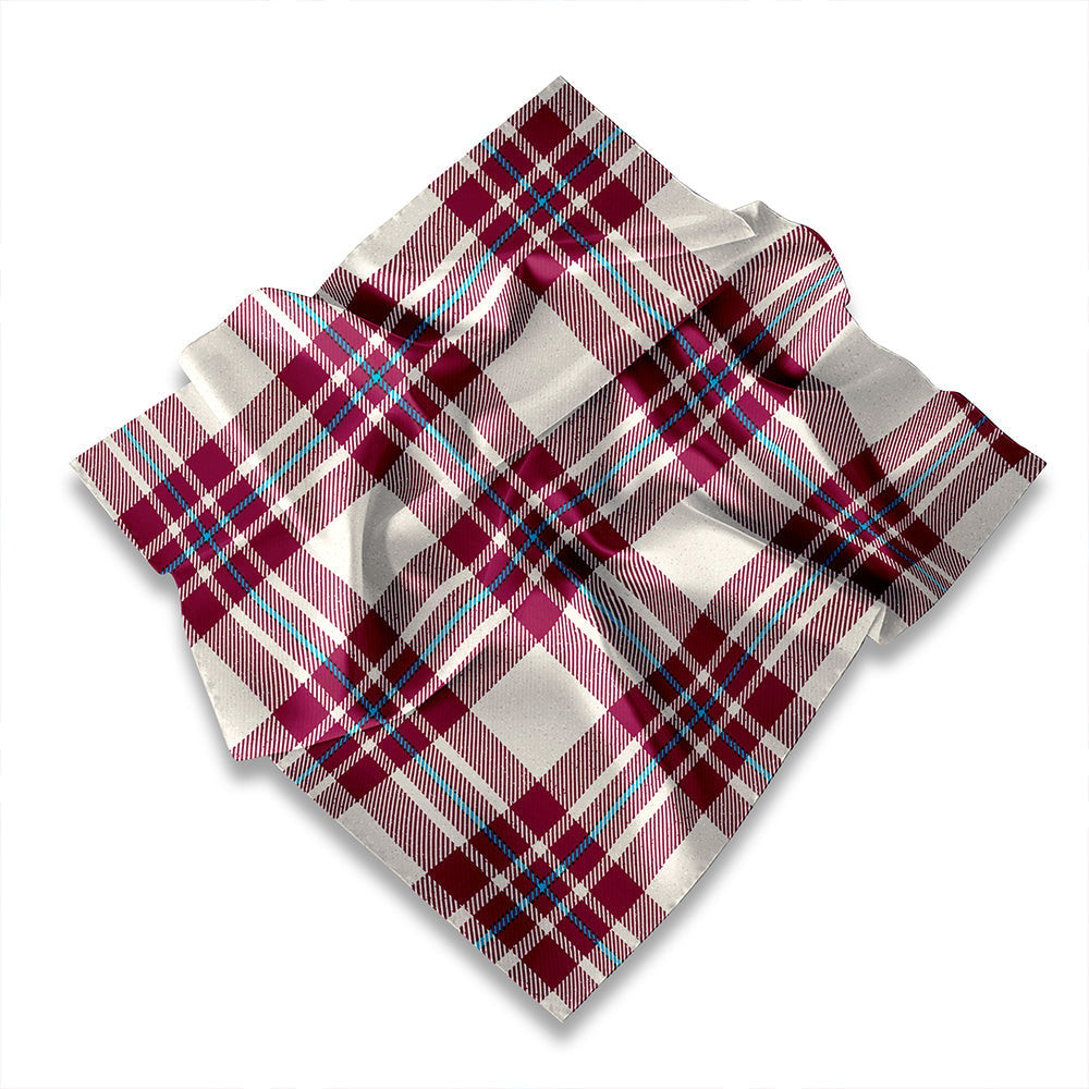ScotsTee Shop Scottish MacGregor Dress Burgundy (Gregor Dress Burgundy) Tartan Pocket Square, Scarf, Handkerchief