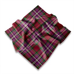 ScotsTee Shop Scottish MacFarlane Lord Lyon sett Ancient Tartan Pocket Square, Scarf, Handkerchief