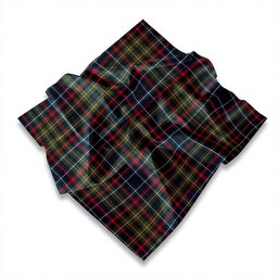 ScotsTee Shop Scottish MacDonald Flora (Donald Flora) Plaid Artifact Modern Tartan Pocket Square, Scarf, Handkerchief