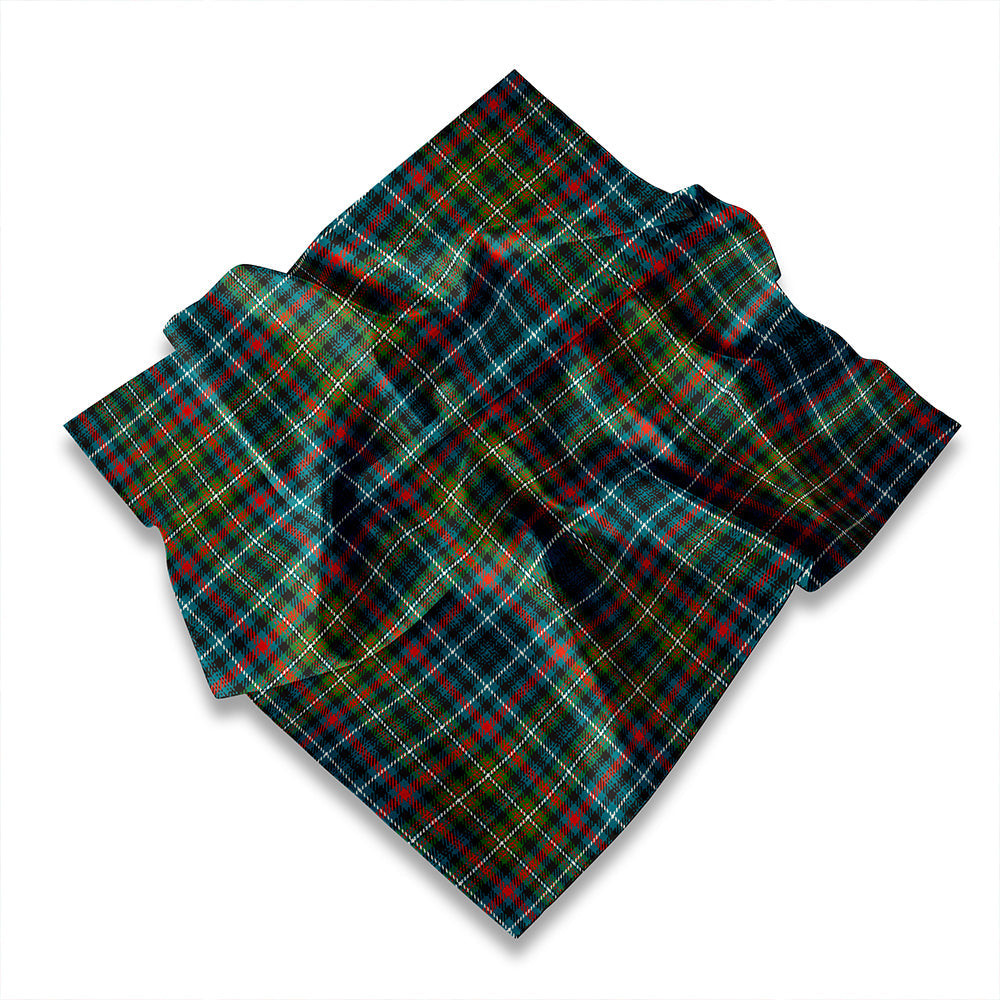 ScotsTee Shop Scottish MacDonald Flora (Donald Flora) Plaid Artifact Ancient Tartan Pocket Square, Scarf, Handkerchief