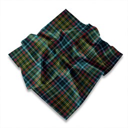 ScotsTee Shop Scottish MacDonald Flora (Donald Flora) Plaid Artifact Ancient Tartan Pocket Square, Scarf, Handkerchief