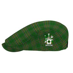 ScotsTee Shop Irish Connor or O_Connor (Faly) Clan Coat of Arms Jeff Cap Irish Tartan Flat Cap