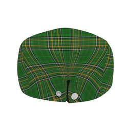 ScotsTee Shop Irish Corcoran or McCorcoran Clan Coat of Arms Jeff Cap Irish Tartan Flat Cap