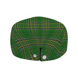 ScotsTee Shop Irish Fitz-Garrett Clan Coat of Arms Jeff Cap Irish Tartan Flat Cap