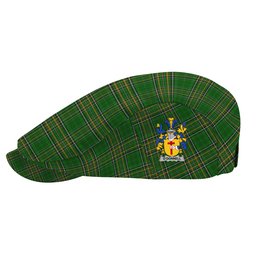 ScotsTee Shop Irish Donnell or O_Donnell Clan Coat of Arms Jeff Cap Irish Tartan Flat Cap