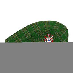 ScotsTee Shop Irish Haugher or O_Haffey Clan Coat of Arms Jeff Cap Irish Tartan Flat Cap
