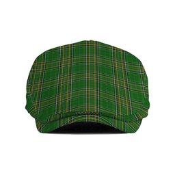 ScotsTee Shop Irish Podmore Clan Coat of Arms Jeff Cap Irish Tartan Flat Cap