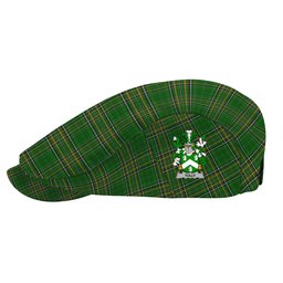 ScotsTee Shop Irish Tuly or McAtilla Clan Coat of Arms Jeff Cap Irish Tartan Flat Cap