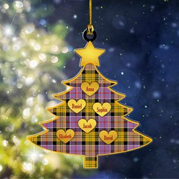 ScotsTee Shop Scottish Culloden Ancient Clan Tartan Ornament Custom Name Family Christmas Tree