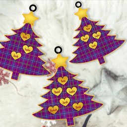 ScotsTee Shop Scottish Jackson Clan Tartan Ornament Custom Name Family Christmas Tree