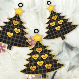 ScotsTee Shop Scottish Eternity Clan Tartan Ornament Custom Name Family Christmas Tree