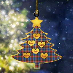 ScotsTee Shop Scottish MacBeth Modern Clan Tartan Ornament Custom Name Family Christmas Tree