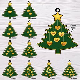 ScotsTee Shop Scottish Shepherd Clan Tartan Ornament Custom Name Family Christmas Tree