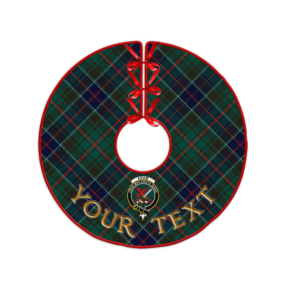 ScotsTee Shop Scottish Adam Modern Clan Crest Tartan Christmas Tree Skirt