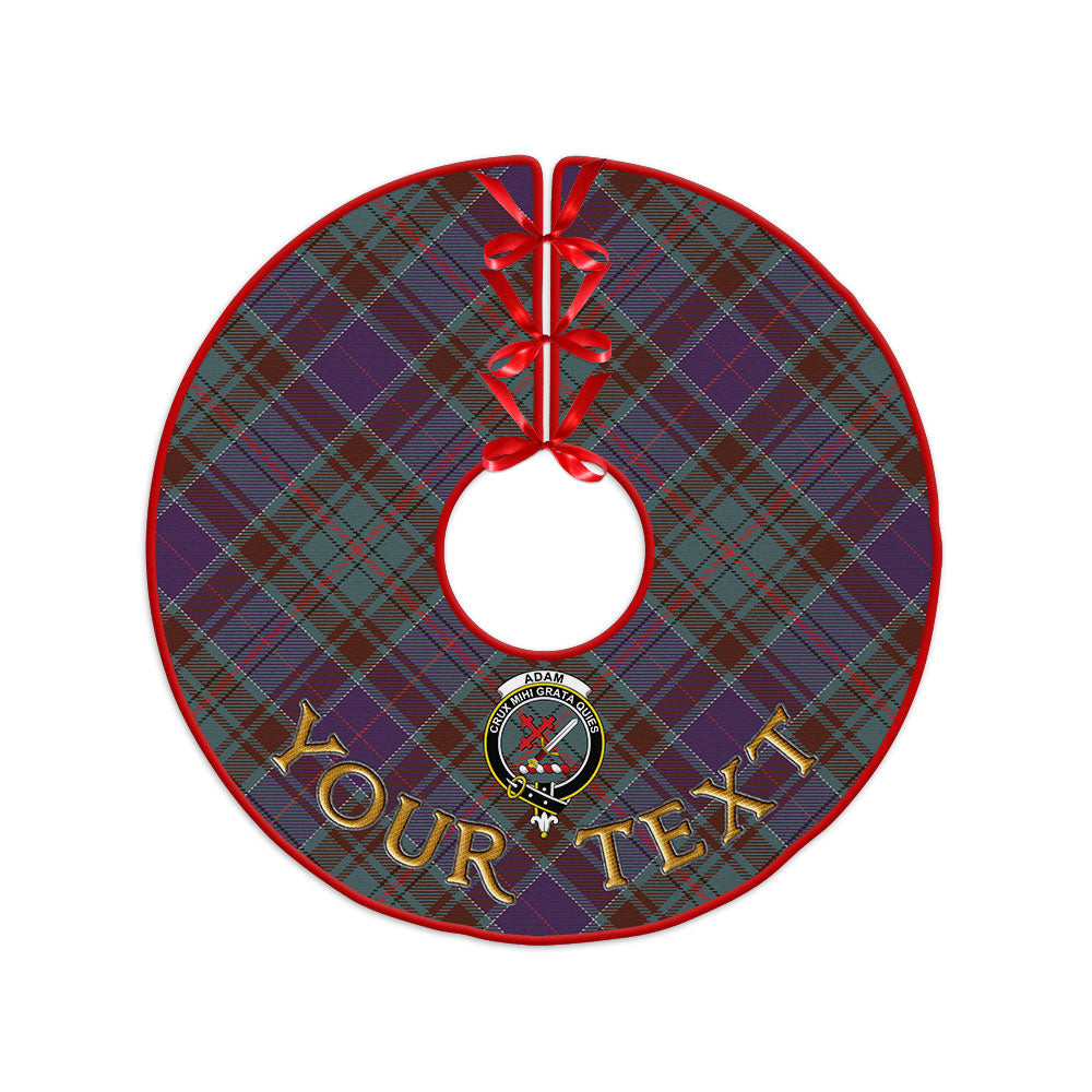 ScotsTee Shop Scottish Adam Weathered Clan Crest Tartan Christmas Tree Skirt