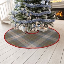 ScotsTee Shop Scottish Brodie Silver (Brodie Muted) Ancient Clan Crest Tartan Christmas Tree Skirt