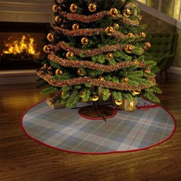 ScotsTee Shop Scottish Brodie Silver (Brodie Muted) Ancient Clan Crest Tartan Christmas Tree Skirt
