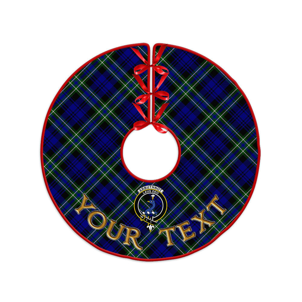 ScotsTee Shop Scottish Arbuthnot Modern Clan Crest Tartan Christmas Tree Skirt