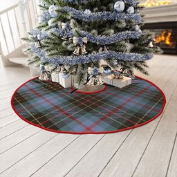 ScotsTee Shop Scottish Brodie Hunting Weathered Clan Crest Tartan Christmas Tree Skirt