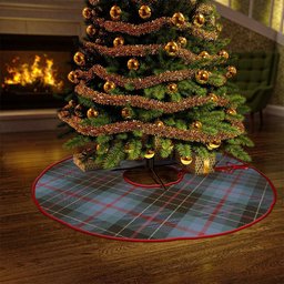ScotsTee Shop Scottish Brodie Hunting Weathered Clan Crest Tartan Christmas Tree Skirt