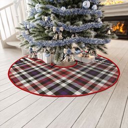 ScotsTee Shop Scottish Bell Border (Bell Southern Bell) Weathered Clan Crest Tartan Christmas Tree Skirt