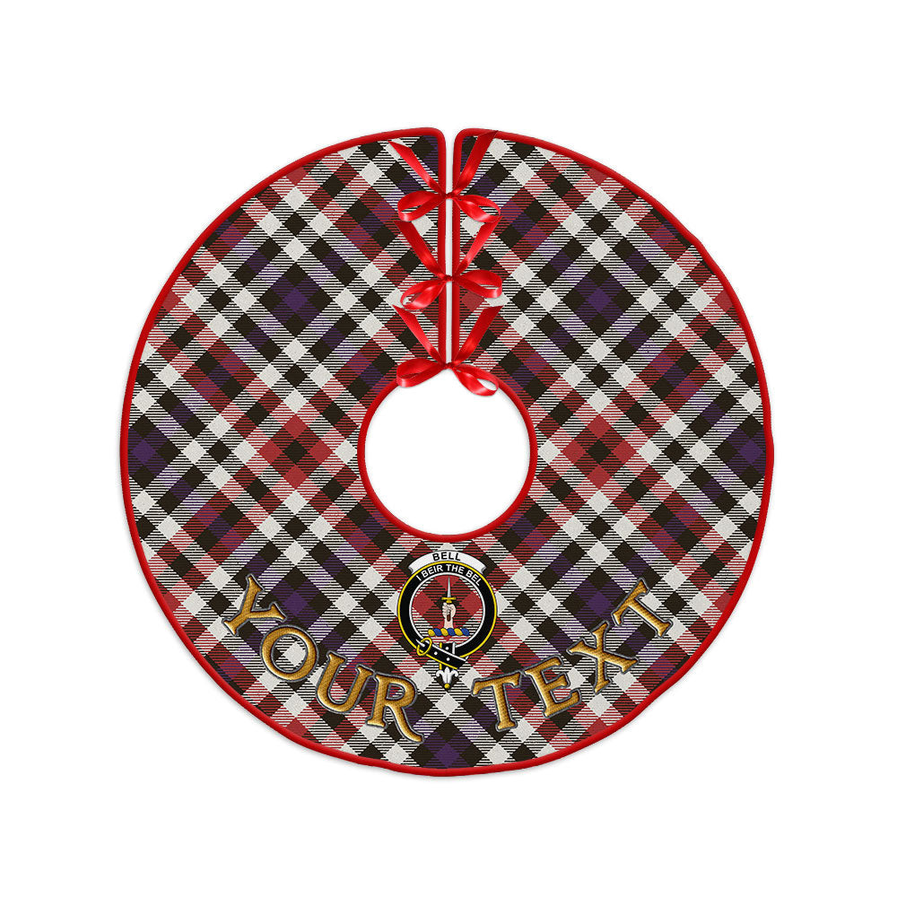 ScotsTee Shop Scottish Bell Border (Bell Southern Bell) Weathered Clan Crest Tartan Christmas Tree Skirt
