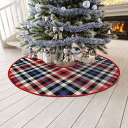 ScotsTee Shop Scottish Bell Border (Bell Southern Bell) Modern Clan Crest Tartan Christmas Tree Skirt