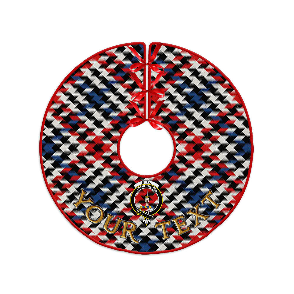 ScotsTee Shop Scottish Bell Border (Bell Southern Bell) Modern Clan Crest Tartan Christmas Tree Skirt