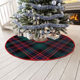 ScotsTee Shop Scottish Alexander Hunting Modern Clan Crest Tartan Christmas Tree Skirt