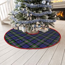 ScotsTee Shop Scottish Baird Modern Clan Crest Tartan Christmas Tree Skirt