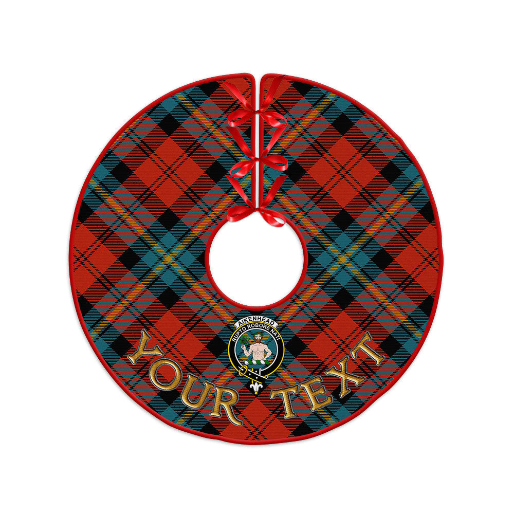 ScotsTee Shop Scottish Aitken Ancient Clan Crest Tartan Christmas Tree Skirt