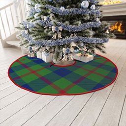 ScotsTee Shop Scottish Agnew (MacAgnew) Modern Clan Crest Tartan Christmas Tree Skirt