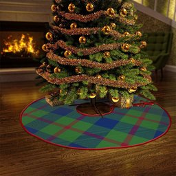 ScotsTee Shop Scottish Agnew (MacAgnew) Modern Clan Crest Tartan Christmas Tree Skirt