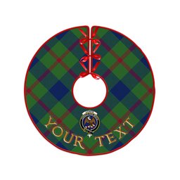 ScotsTee Shop Scottish Agnew (MacAgnew) Modern Clan Crest Tartan Christmas Tree Skirt