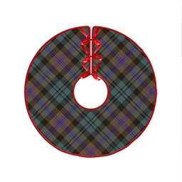 ScotsTee Shop Scottish Baird (Baines) Weathered Clan Crest Tartan Christmas Tree Skirt