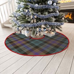 ScotsTee Shop Scottish Baird (Baines) Weathered Clan Crest Tartan Christmas Tree Skirt