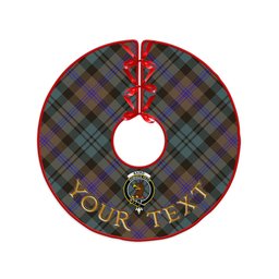 ScotsTee Shop Scottish Baird (Baines) Weathered Clan Crest Tartan Christmas Tree Skirt
