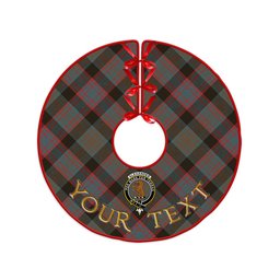 ScotsTee Shop Scottish Alexander Hunting Weathered Clan Crest Tartan Christmas Tree Skirt