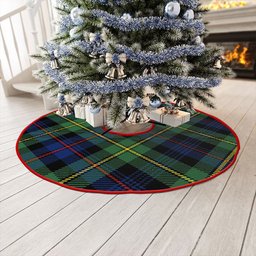 ScotsTee Shop Scottish Baillie Modern Clan Crest Tartan Christmas Tree Skirt
