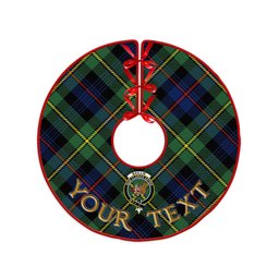 ScotsTee Shop Scottish Baillie Modern Clan Crest Tartan Christmas Tree Skirt